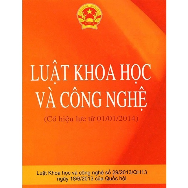 Luật Khoa học và Công nghệ số 29/2013/QH13